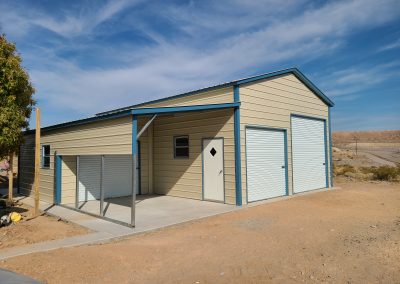 metal garage combination